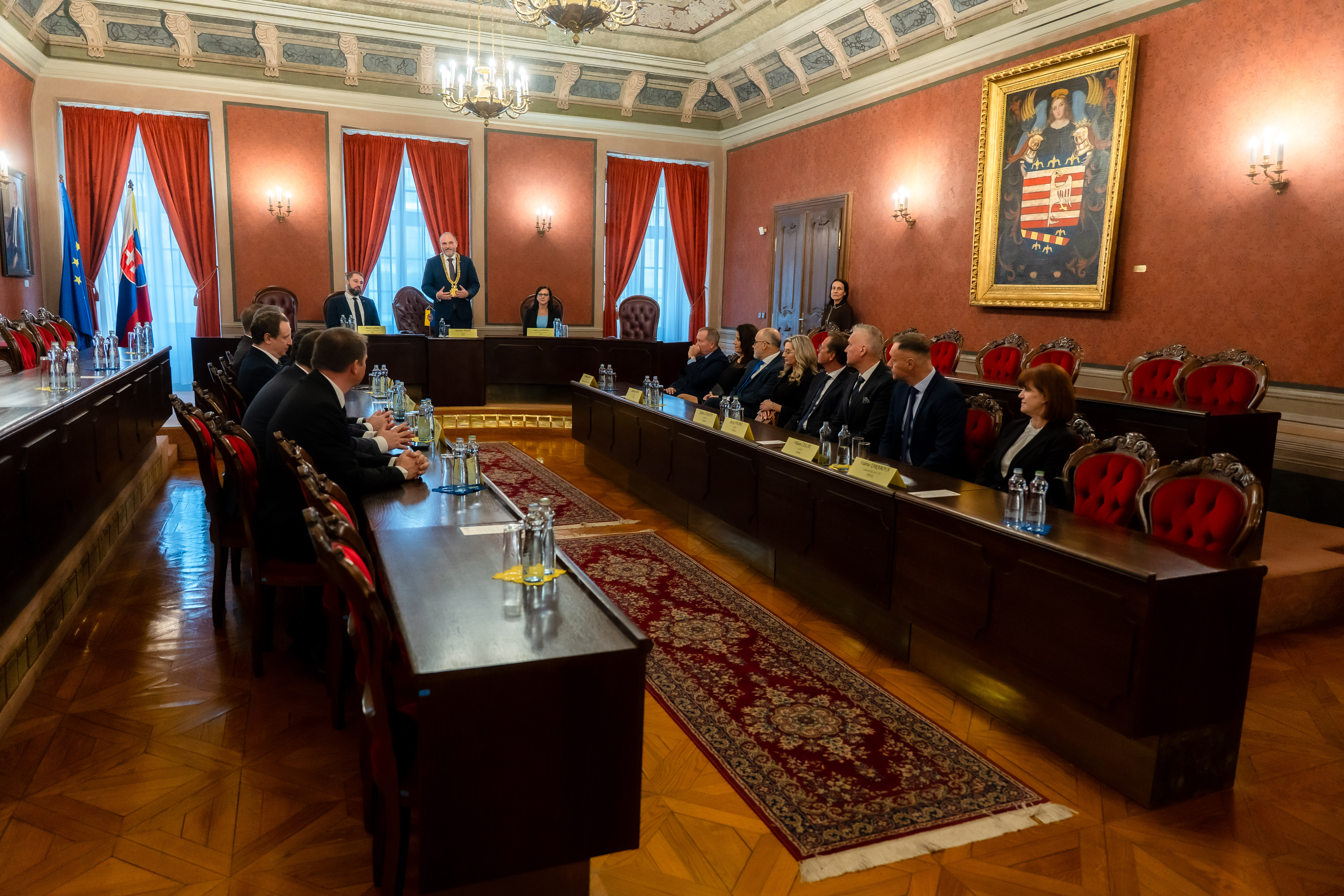 prijatie rektorov univerzit mesta Kosice a riaditelov nemocnic